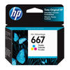 HP 667 Tri-color Original Ink Cartridge